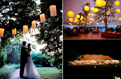 Свадебные фонарики на свадьбе
